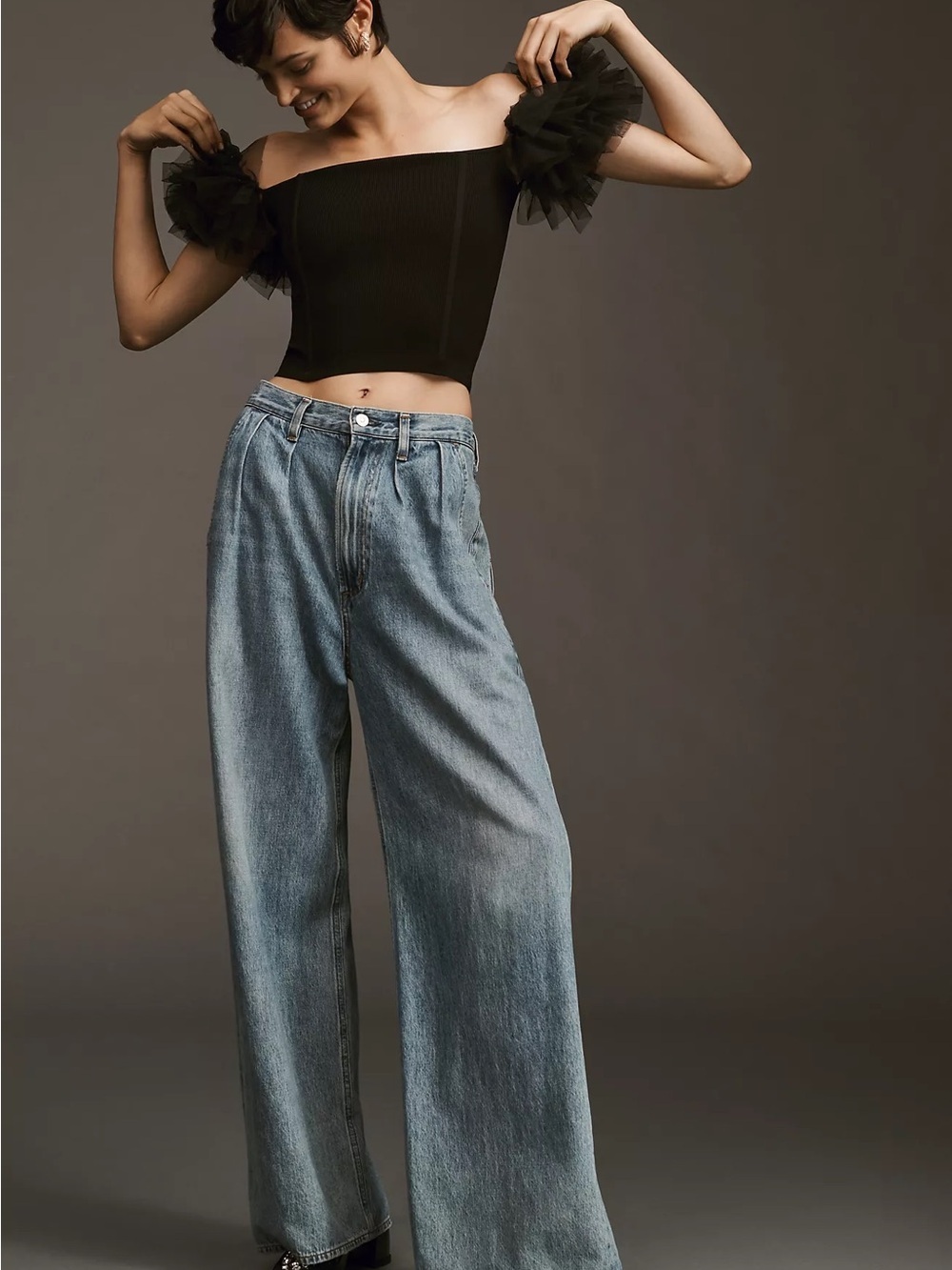 ASTR The Label Tulle Puff-Sleeve Sweater - Picture 9 of 9